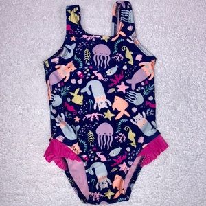 5/$20 Cat and jack mermaid cat fish one piece swimsuit bathing suit 9m